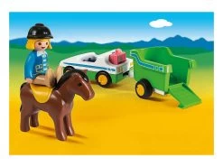 Playmobil 1,2,3 Coche Con Remolque De Caballo Playmobil 70181 -Playmobil Ventas 1999950878g02