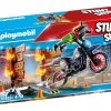 Playmobil Stuntshow Moto Con Muro De Fuego 70553 -Playmobil Ventas 1999956377g00