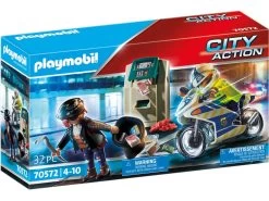 Playmobil City Action Moto Persecución Del Ladrón De Dinero 70572