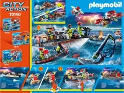 Playmobil Rescate Marítimo Operación Lucha Contra Incendios Con Yate De Rescate 70140 -Playmobil Ventas 1999962507g02