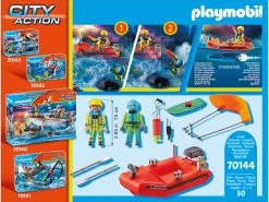 Playmobil Rescate Marítimo Rescate De Kitesurfer Con Bote 70144 -Playmobil Ventas 1999962513g02