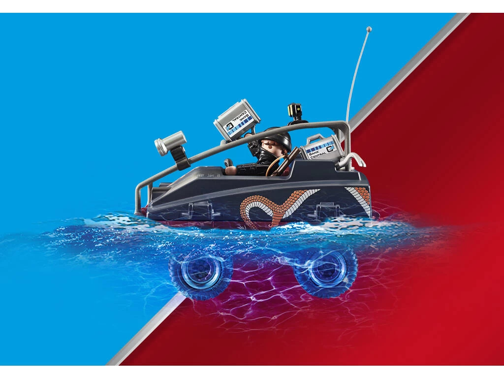 Playmobil Policía Paracaídas Persecución Del Vehículo Anfibio 70781 6 Playmobil Policía Paracaídas Persecución Del Vehículo Anfibio 70781 - Imagen 4