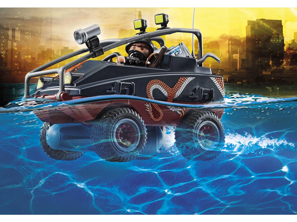 Playmobil Policía Paracaídas Persecución Del Vehículo Anfibio 70781 9 Playmobil Policía Paracaídas Persecución Del Vehículo Anfibio 70781 - Imagen 7