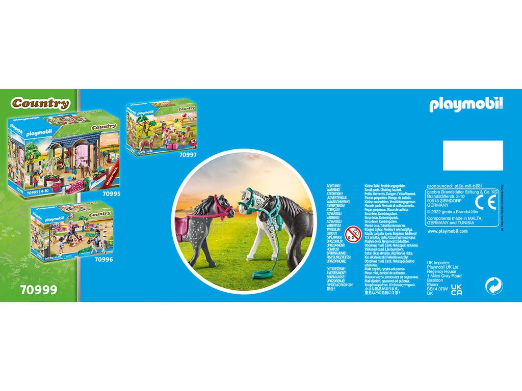 Playmobil Conjunto De 3 Caballos: Frisón, Knabstrupper Y Andaluz 70999 5 Playmobil Conjunto De 3 Caballos: Frisón, Knabstrupper Y Andaluz 70999 - Imagen 3
