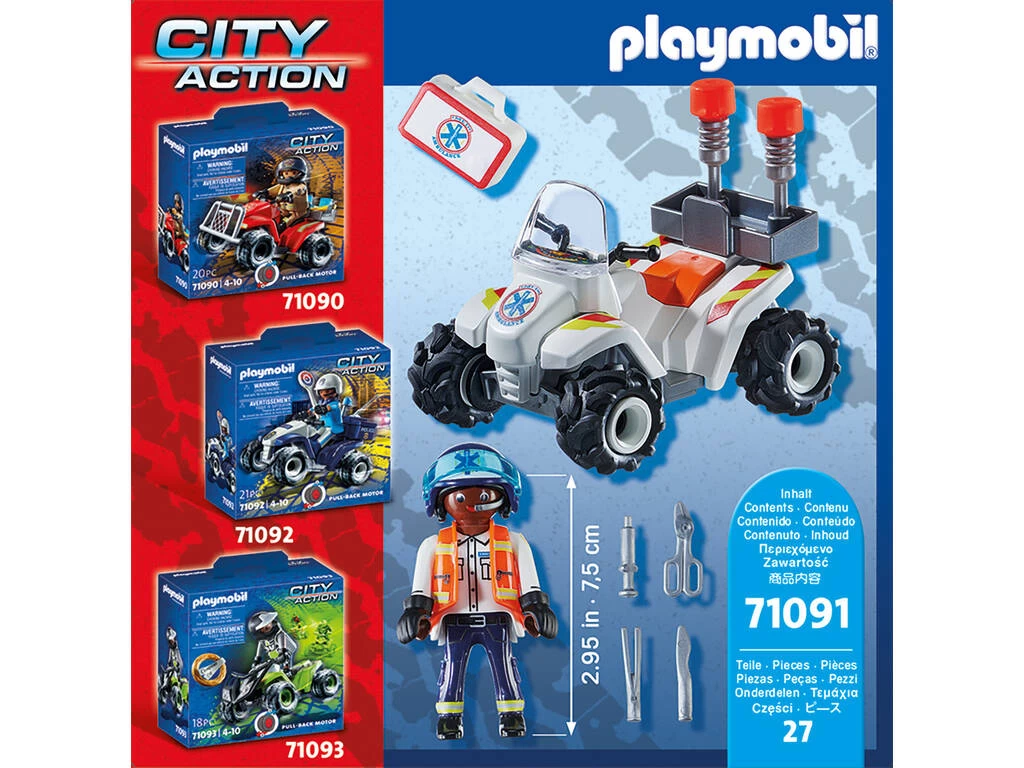 Playmobil Rescate Speed Quad 71091 6 Playmobil Rescate Speed Quad 71091 - Imagen 4