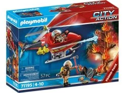 Playmobil Ventas 17 Playmobil Helicóptero De Bomberos 71195