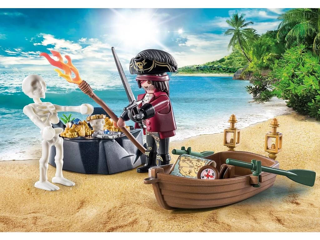 Playmobil Starter Pack Pirata Con Bote De Remos 71254 4 Playmobil Starter Pack Pirata Con Bote De Remos 71254 - Imagen 2