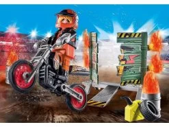 Playmobil Starter Pack Stunt Show Moto Con Pared De Fuego 71256 -Playmobil Ventas 1999968597g01