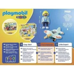 Leap Frog - Avión 1.2.3 De Playmobil ㅤ -Playmobil Ventas medias 1096