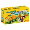 Playmobil - 1.2.3 Vehículo Del Zoo Con Rinoceronte -Playmobil Ventas medias 1102