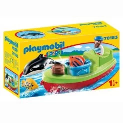 Playmobil - 1.2.3 Pescador Con Bote 70183