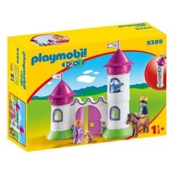 Playmobil 1.2.3 - Castillo Con Torre Apilable - 9389