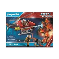 Playmobil - Helicóptero De Bomberos City Action ㅤ
