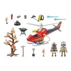 Playmobil - Helicóptero De Bomberos City Action ㅤ -Playmobil Ventas medias 180