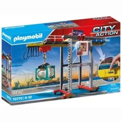 Playmobil - Grúa Con Contenedores 70770
