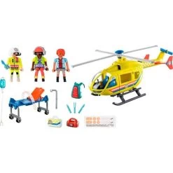 Playmobil - Helicóptero De Rescate City Life Playmobil ㅤ -Playmobil Ventas medias 220