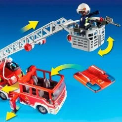 Playmobil - Camión De Bomberos Con Escalera - 9463 -Playmobil Ventas medias 25