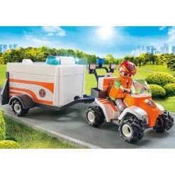 Playmobil - Quad De Rescate Con Remolque - 70053 -Playmobil Ventas medias 621