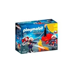 Playmobil - Bomberos Con Bomba De Agua - 9468